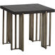 Alto 23.5 X 23.5 inch Espresso / Antique Brass Side Table